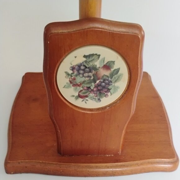 Vintage Cottagecore Wooden Paper Towel Holder - Picture 3 of 5